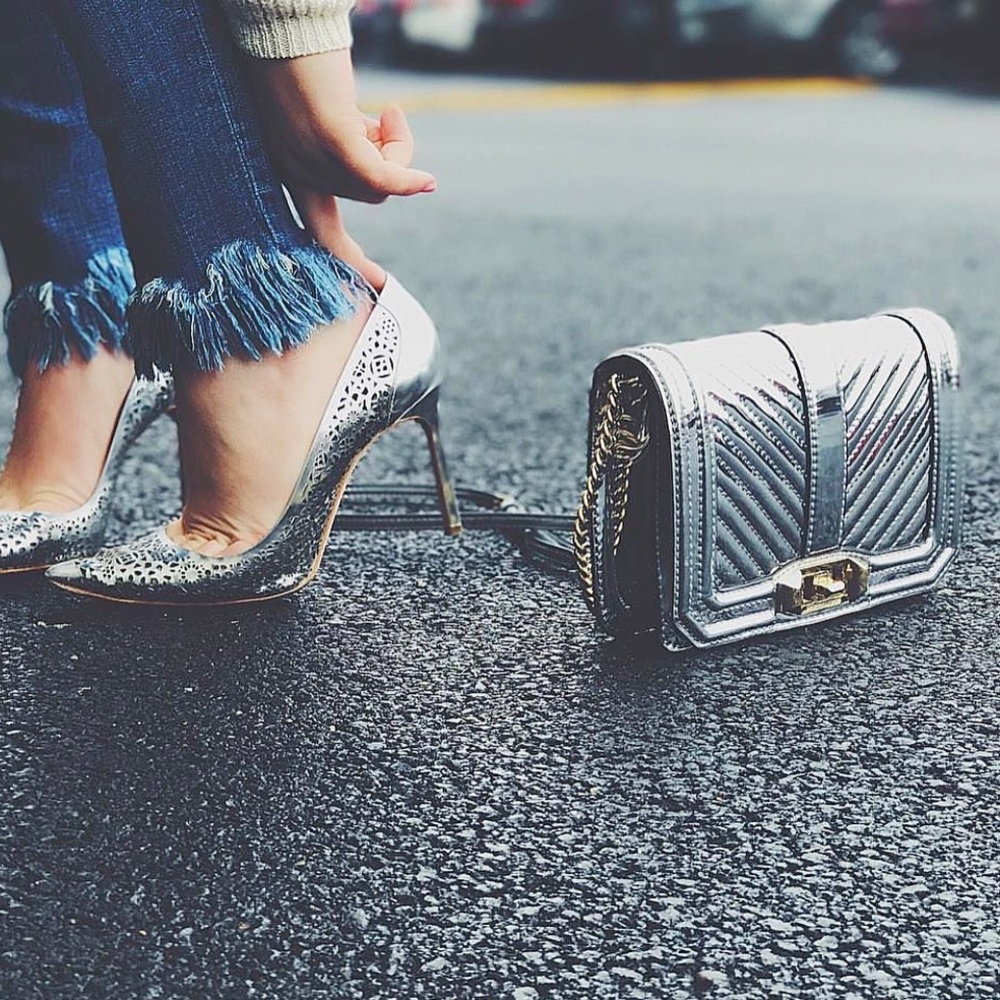 Rebecca Minkoff Mixed Metal Metallic Crossbody - Picture 2 of 2